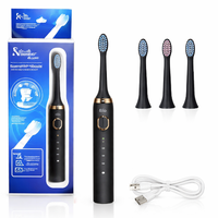 Periuta de dinti electrica reincarcabila Shuke 4 capete de periere Negru - 1