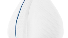 Perna ergonomica pentru picioare Leg Pillow Alb/Albastru BA