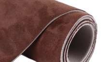 Piele sintetica Alcantara 0.75 x 2.5m Maro Inchis pentru tapiterii auto