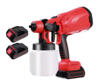 Pistol profesional de vopsit si zugravit electric 800 ml si 2 acumulatori 48V Portabil - 1