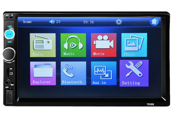 Player auto 7010B Touch screen 7" cu Bluetooth si USB Mp5
