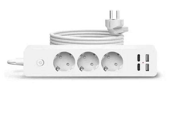 Prelungitor JORTAN OG2203 cu 3 prize 2 porturi USB si 2 Type C 2 metri