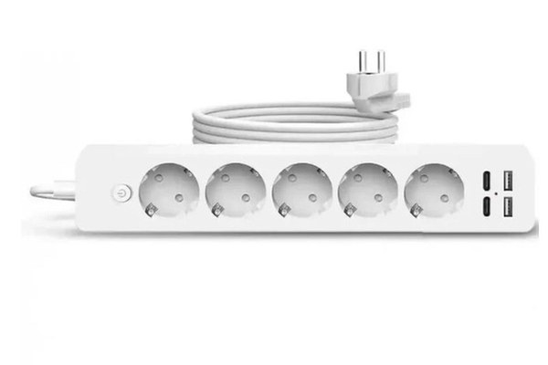 Prelungitor JORTAN OG2205 cu 5 prize 2 porturi USB si 2 Type C 2 metri