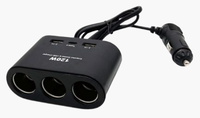 Priza auto 3 cai si USB 120W Olesson 1653 - 1