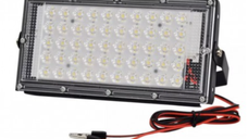 Proiector 100W 12V 96 led smd cu lupa Dreptunghoular CaiCai CLESTI