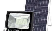 Proiector 100W  LED DIMABIL cu Panou Solar INDIVIDUAL si Telecomanda HA
