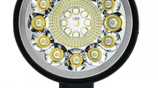 Proiector auto LED Q ZD562 putere 8W 12/24V impermeabil 360 grade ROTUND