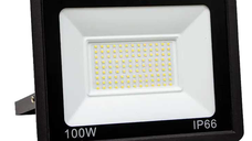 Proiector cu LED SMD 220V Putere 100W IP66 NEGRU JORTAN
