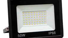 Proiector cu LED SMD 220V Putere 50W IP66 NEGRU JORTAN