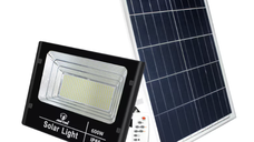 Proiector cu panou solar 600W si telecomanda BJ600W