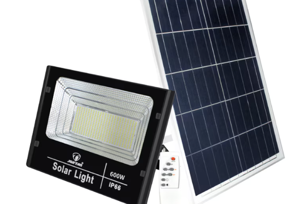 Proiector cu panou solar 600W si telecomanda BJ600W