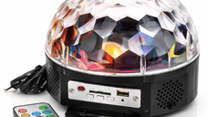 Proiector Disco Led Magic Ball Light cu telecomanda si Redare Audio MP3 AH