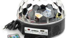 Proiector Disco Led Magic Ball Light cu telecomanda si Redare Audio MP3