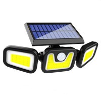 Proiector FL 1725B TRIPLU 30W 100LED COB Cu Panou Solar - 1