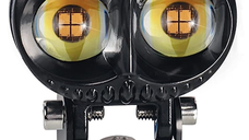 Proiector LED auto cu 2 FAZE putere 30W 6000K model bufnita