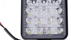 Proiector LED auto Offroad 16 led 48W PATRAT