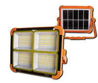 Proiector LED cu panou solar putere 500W portocaliu - 1