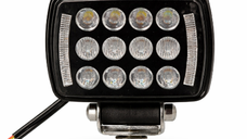 Proiector LED Off Road Alb + Galben mod flash constant si flow 12V/24V de 4inch