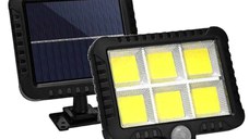 Proiector SOLAR 10W 6 CASETTE COB LF-1520  senzor de lumina si miscare