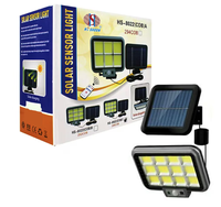 Proiector solar 288LED 50W senzor de miscare HS 8022 telecomanda 3 moduri de iluminare 12 casete - 1