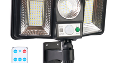 Proiector Solar GD 2202 cu senzor de miscare LED Integrat putere 50 W