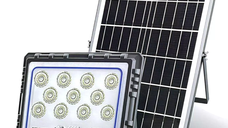 Proiector solar JORTAN 600W de 25000MA cu 12 casete Carcasa din aluminiu