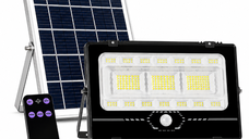 Proiector Solar LED COBA CB-T305 200W cu Panou Solar Separat si Senzor de Miscare