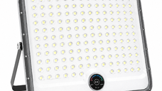 Proiector solar LED Exterior 400W IP65 cu panou separat cu senzor de miscare puternic