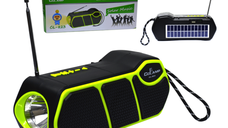 Radio cu incarcare solara si lanterna Cclamp CL-823