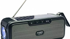 Radio portabil tip boxa cu panou solar Bluetooth L8TD 10W 1200 mAh