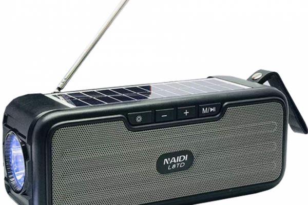 Radio portabil tip boxa cu panou solar Bluetooth L8TD 10W 1200 mAh