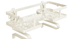 Raft organizator pentru baie suport depozitare cosmetice si accesorii ALB