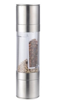 Rasnita 2 in 1 pentru piper si sare, Inox, Argintiu - 1