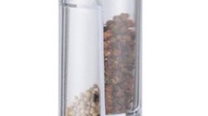 Rasnita 2 in 1 pentru piper si sare, Inox, Argintiu