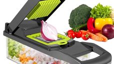 Razatoare multifunctionala Veggie Slicer 16 accesorii incluse lame din otel inoxidabil