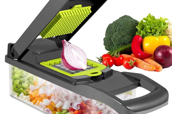 Razatoare multifunctionala Veggie Slicer 16 accesorii incluse lame din otel inoxidabil