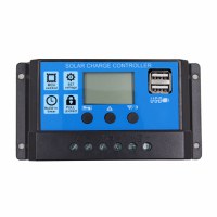 Regulator-controler solar PWM 10A 12V/24V 2 X USB si LCD XL - 1