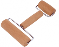 Rola 2 capete din lemn pentru intins aluat - 1