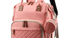 Rucsac multifunctional pentru Scutece Bebelusi atasabil pe manerul caruciorului ROZ