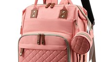 Rucsac multifunctional pentru Scutece Bebelusi atasabil pe manerul caruciorului ROZ