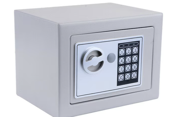 Seif digital incapator dimensiuni 17 x 22,8 x 17 cm GRI
