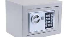 Seif digital incapator dimensiuni 17 x 22,8 x 17 cm GRI