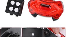 Semnalizare Bicicleta KXK-03 cu Telecomanda  Semnalizare si Incarcare USB