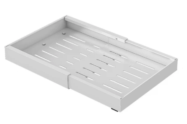 Sertar extensibil din metal 31 50 cm x 42 cm x 6 cm alb
