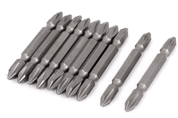 Set 10 Biti de impact cu 2 capete 65mm prindere 1/4 hexagonal