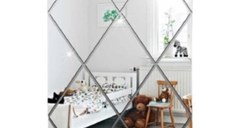 Set 10 Oglinzi Design ROMB - Oglinzi Decorative Acrilice Cristal - Diamant - Fagure