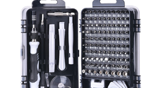 Set 115 accesorii Biti Surubelnita Chei