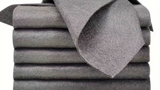 Set 12 lavete microfibra ultra absorbante gri ecologice reutilizabile