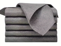 Set 12 lavete microfibra ultra absorbante gri ecologice reutilizabile - 1