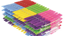 Set 144 Clesti din plastic pentru rufe cu clips BMX